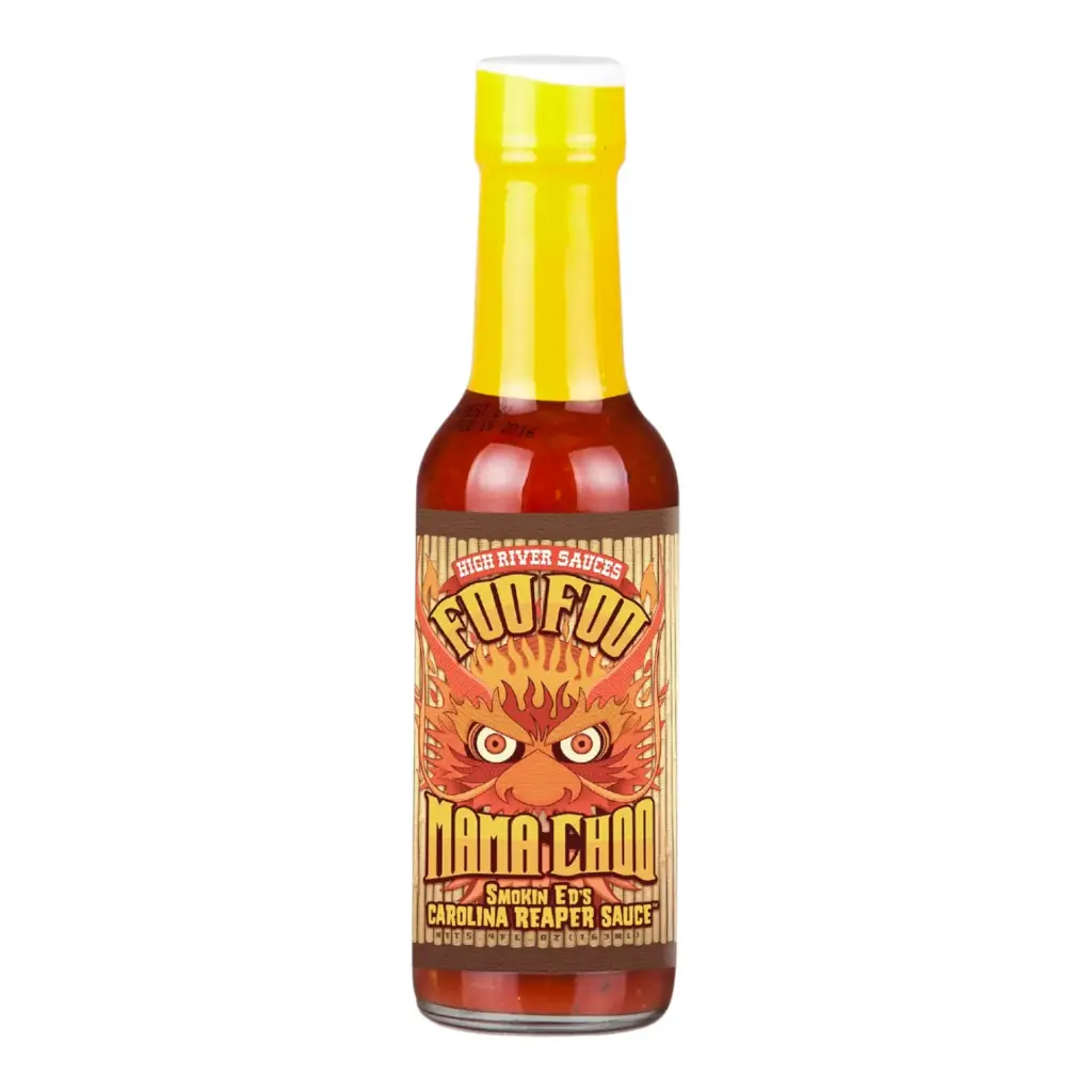 High River Sauces Foo Foo Mama Choo Smokin Ed's Carolina Reaper Sauce