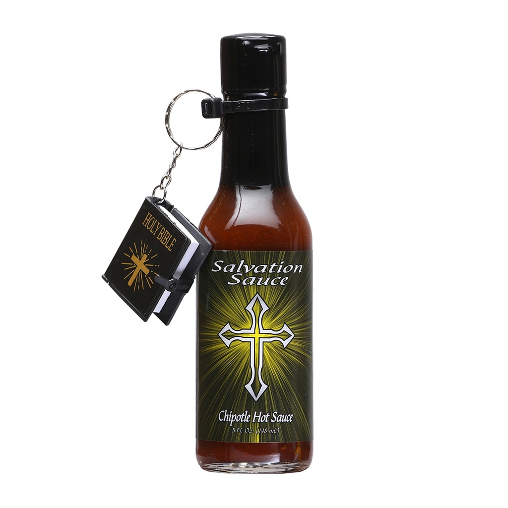Salvation Sauce Chipotle w/Bible Keychain