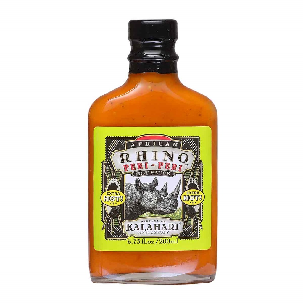 African Rhino Extra Hot! Peri-Peri Hot Sauce