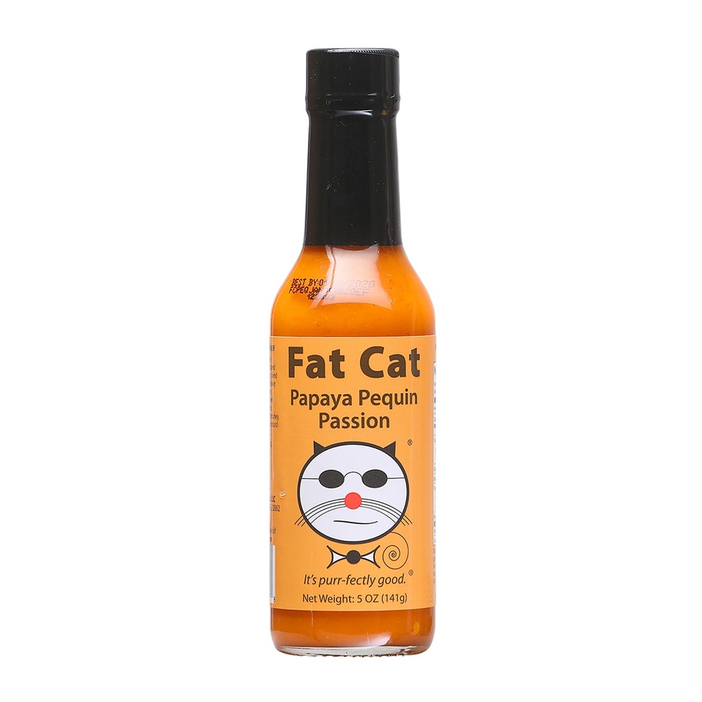 Fat Cat Papaya Pequin Passion Hot Sauce