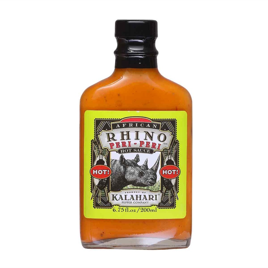 African Rhino Hot! Peri-Peri Hot Sauce