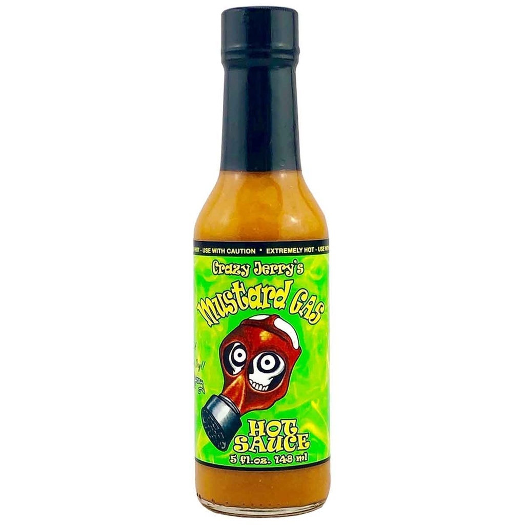 Crazy Jerry's Mustard Gas Hot Sauce