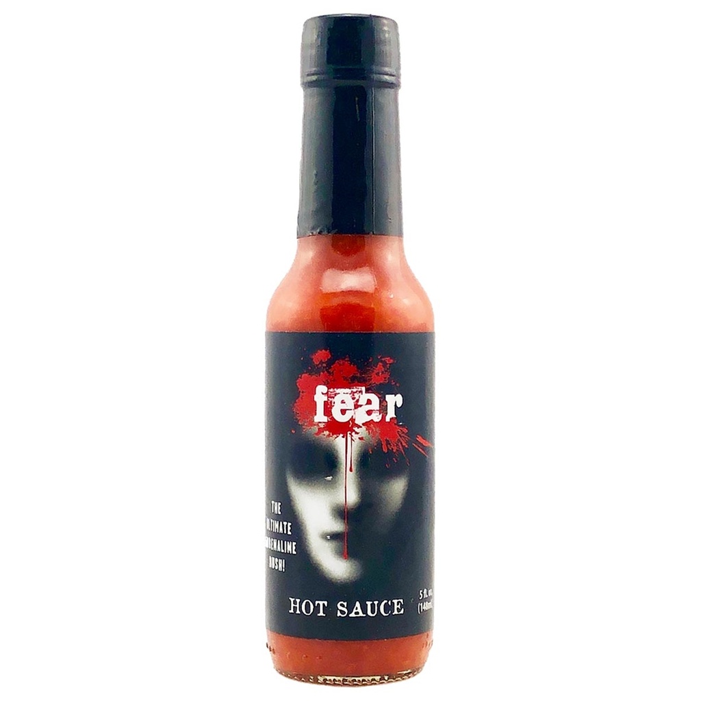 Fear Hot Sauce with Bhut Jolokia Peppers