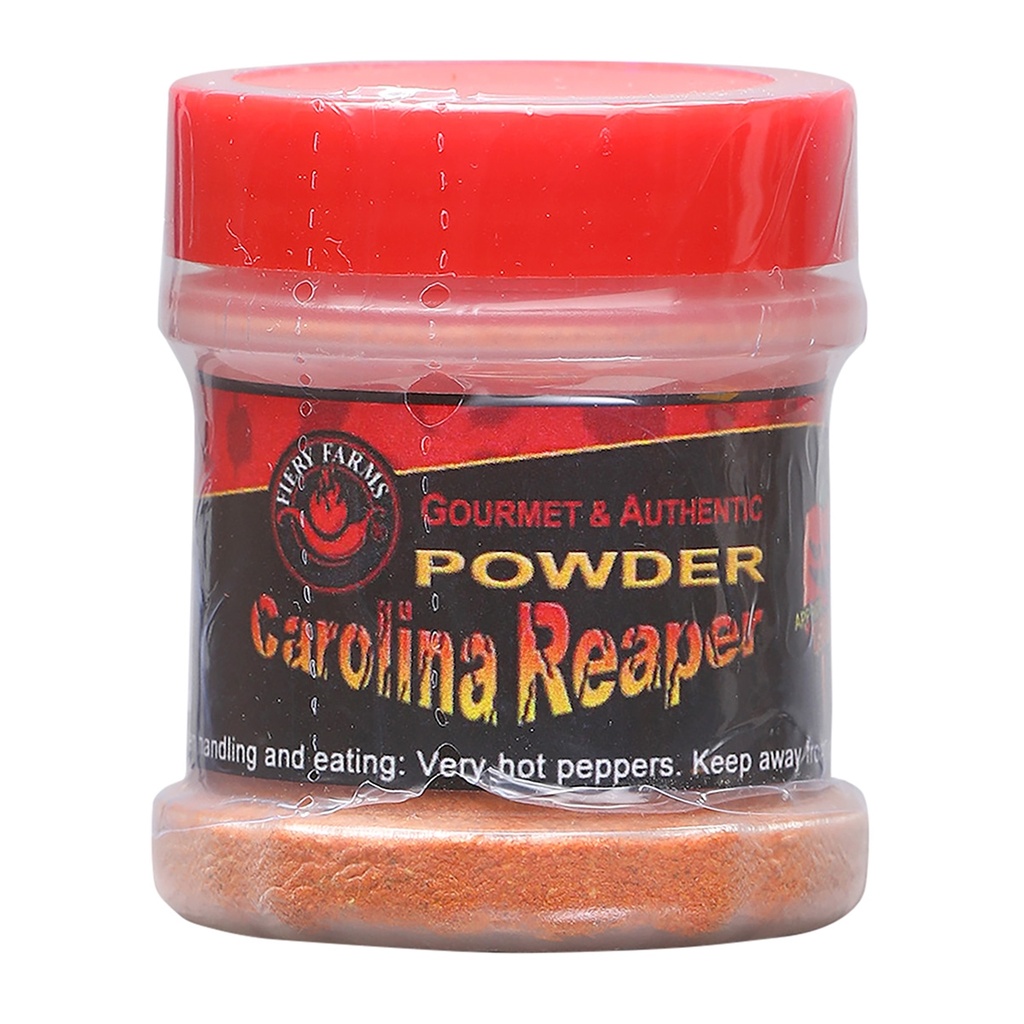 Magic Plant Carolina Reaper Pepper Powder - 1/2 oz. in Plastic Jar w/ Sifter Lid