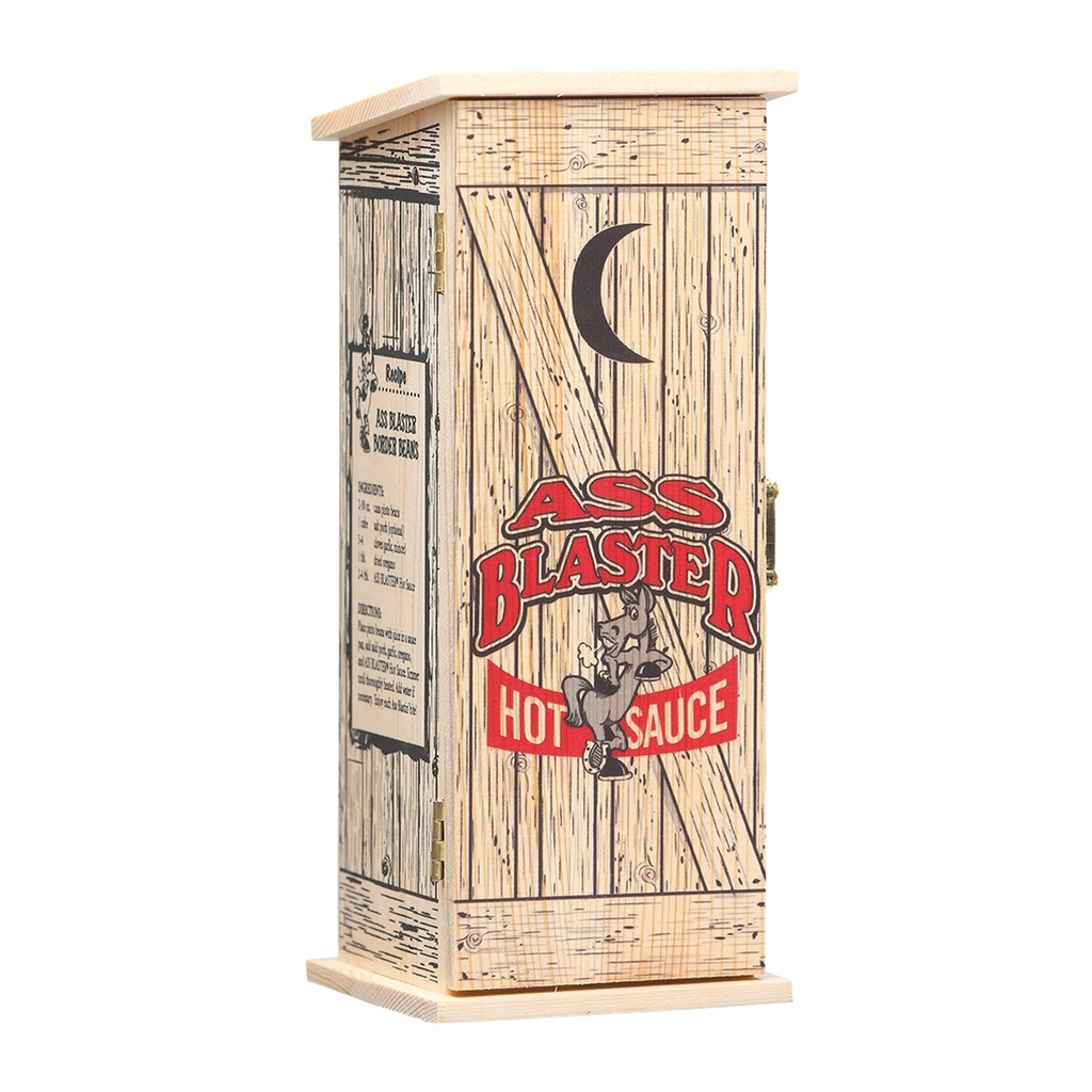 Ass Blaster Hot Sauce with Wooden Outhouse