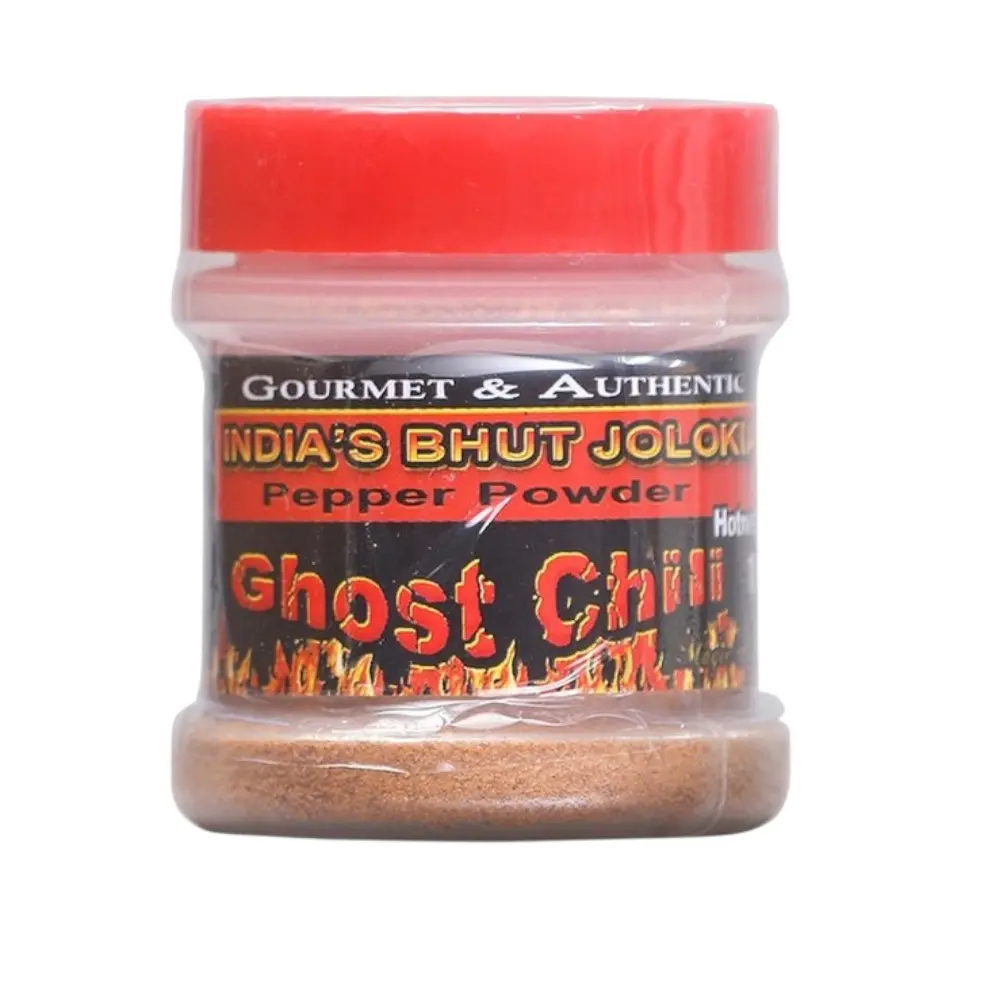 Magic Plant Ghost Chili Pepper Powder - 1/2 oz. in Plastic Jar w/ Sifter Lid