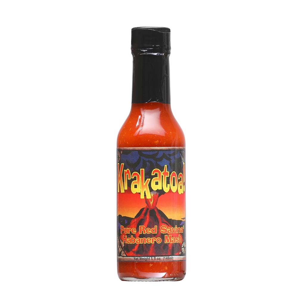 DISCONTINUED: CaJohns KRAKATOA! Pure Red Savina Habanero Hot Sauce