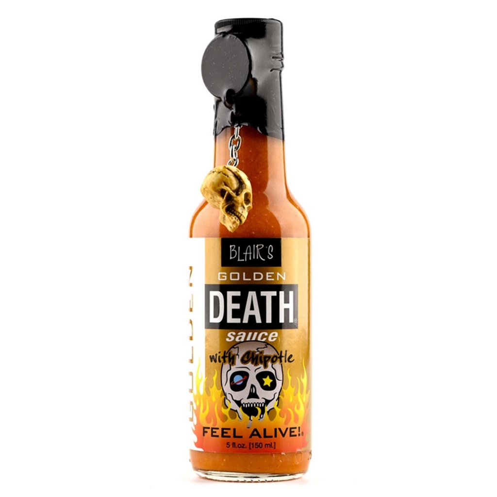 Blair's Golden Death with Chipotle Hot Sauce