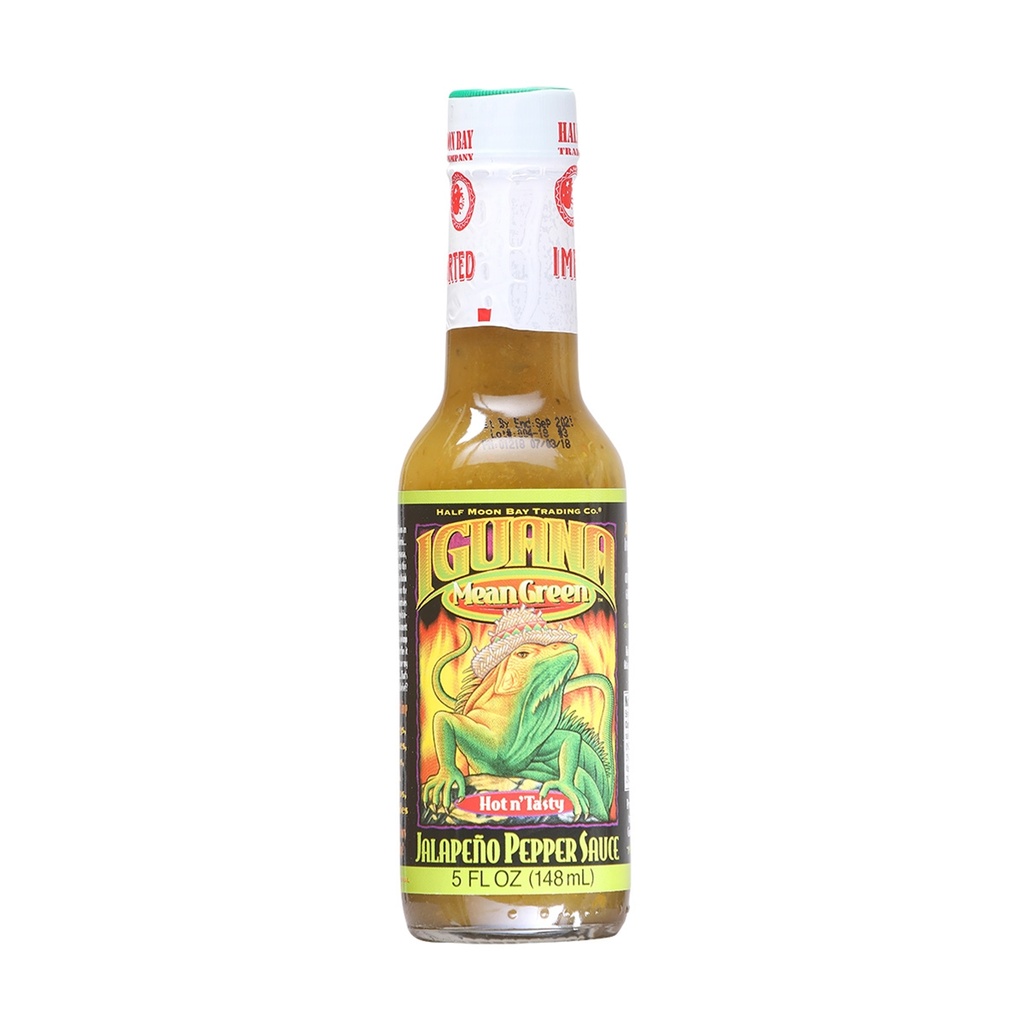 Iguana Mean Green Jalapeno Pepper Sauce 5 oz.