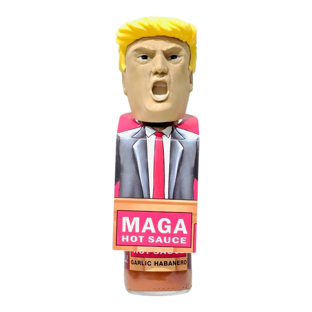 President Trump's MAGA Hot Sauce with 3D Trump Face