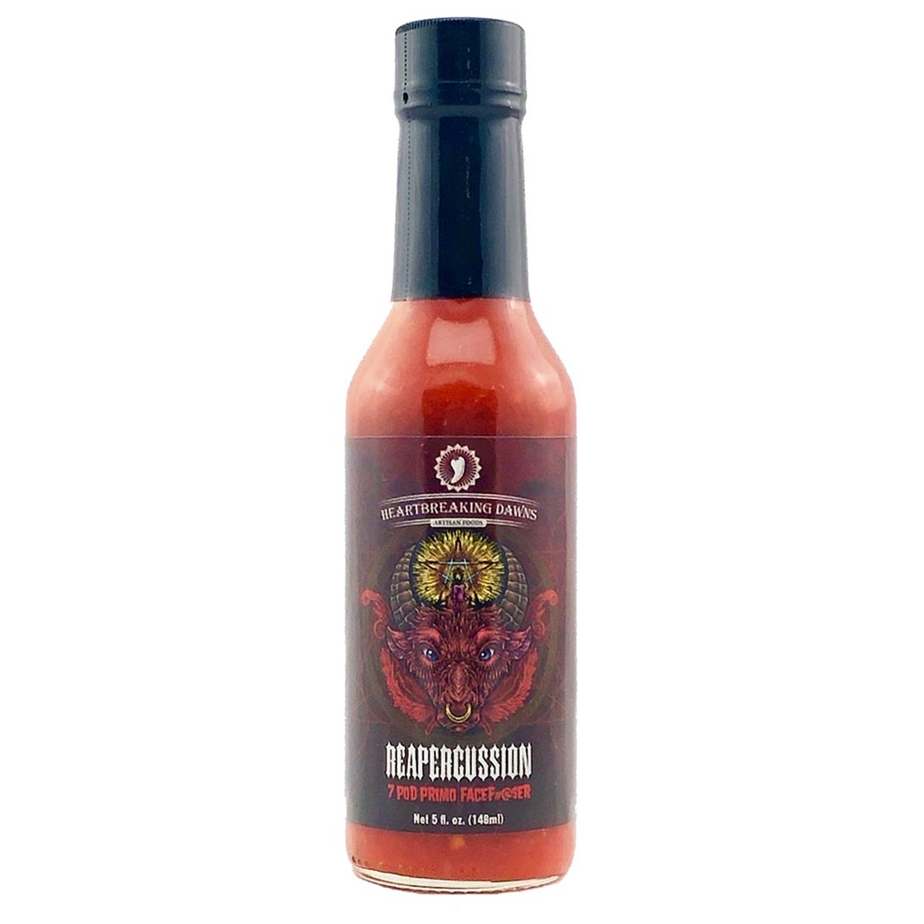 Heartbreaking Dawn's Reapercussion 7 Pot Primo FACEF#@$ER Hot Sauce
