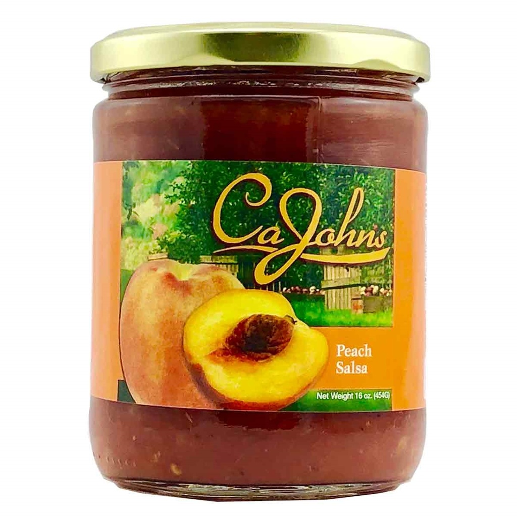 DISCONTINUED: CaJohns Gourmet Peach Salsa