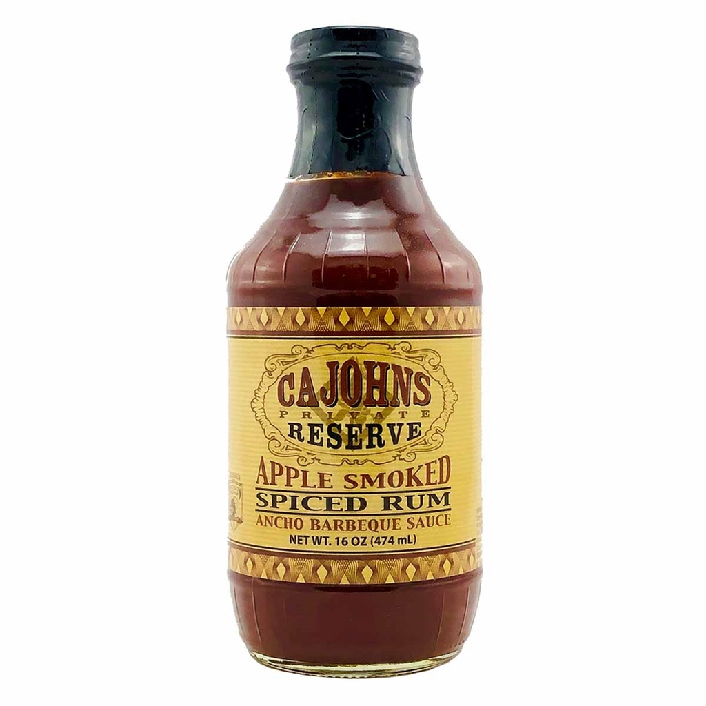 CaJohns Private Reserve Apple Smoked Spiced Rum Ancho Barbeque Sauce
