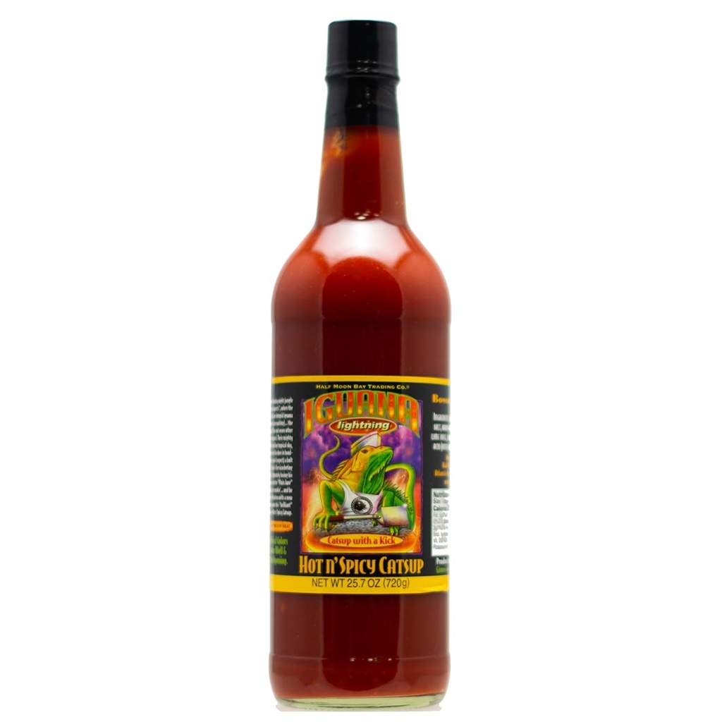 Iguana Lightnin HOT N' SPICY Ketchup  25.7 oz
