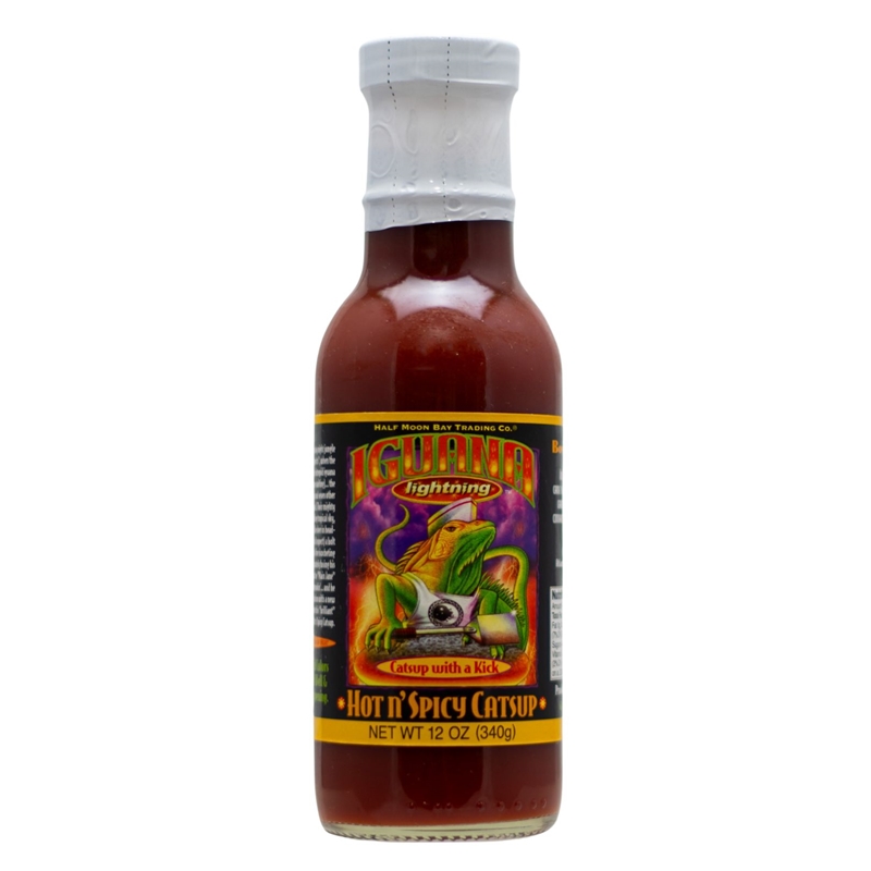 Iguana Lightnin HOT N' SPICY Ketchup  12 OZ