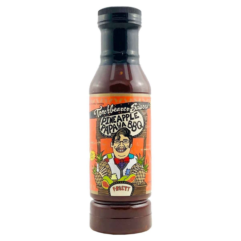 DISCONTINUED: Torchbearer Sauces Pineapple Papaya "Fruity" BBQ Sauce