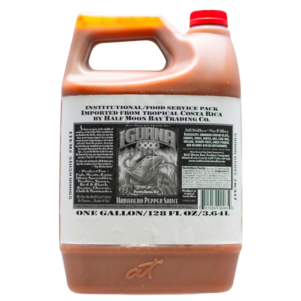 Iguana XXX Habanero Hot Sauce Gallon