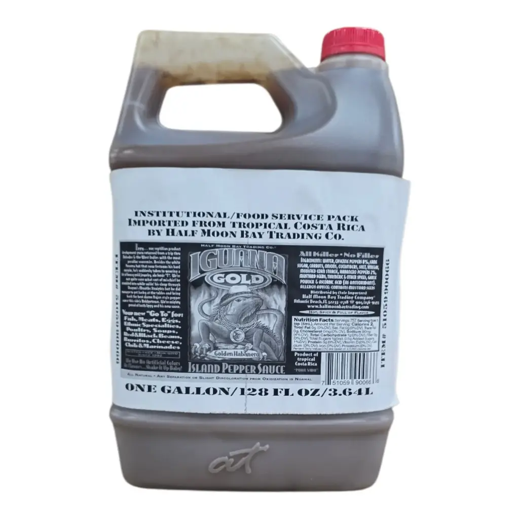 Iguana Gold Island Pepper Sauce Gallon