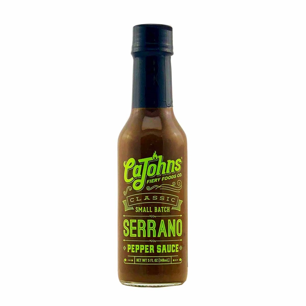 CaJohns Classic Serrano Pepper Sauce