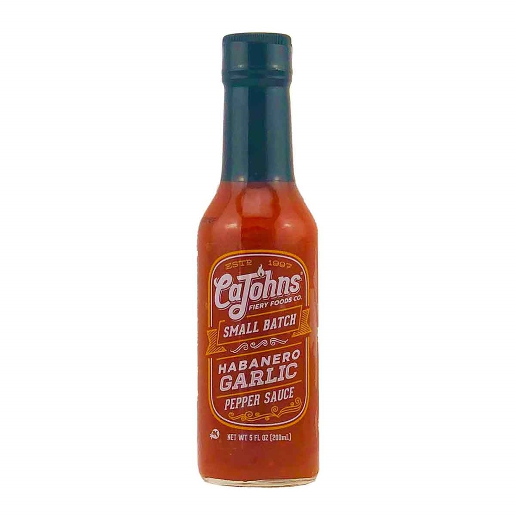 CaJohns Small Batch Habanero Garlic Pepper Sauce
