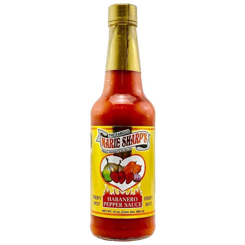 Marie Sharp's "Fiery Hot" Habanero Pepper Sauce 10 oz.