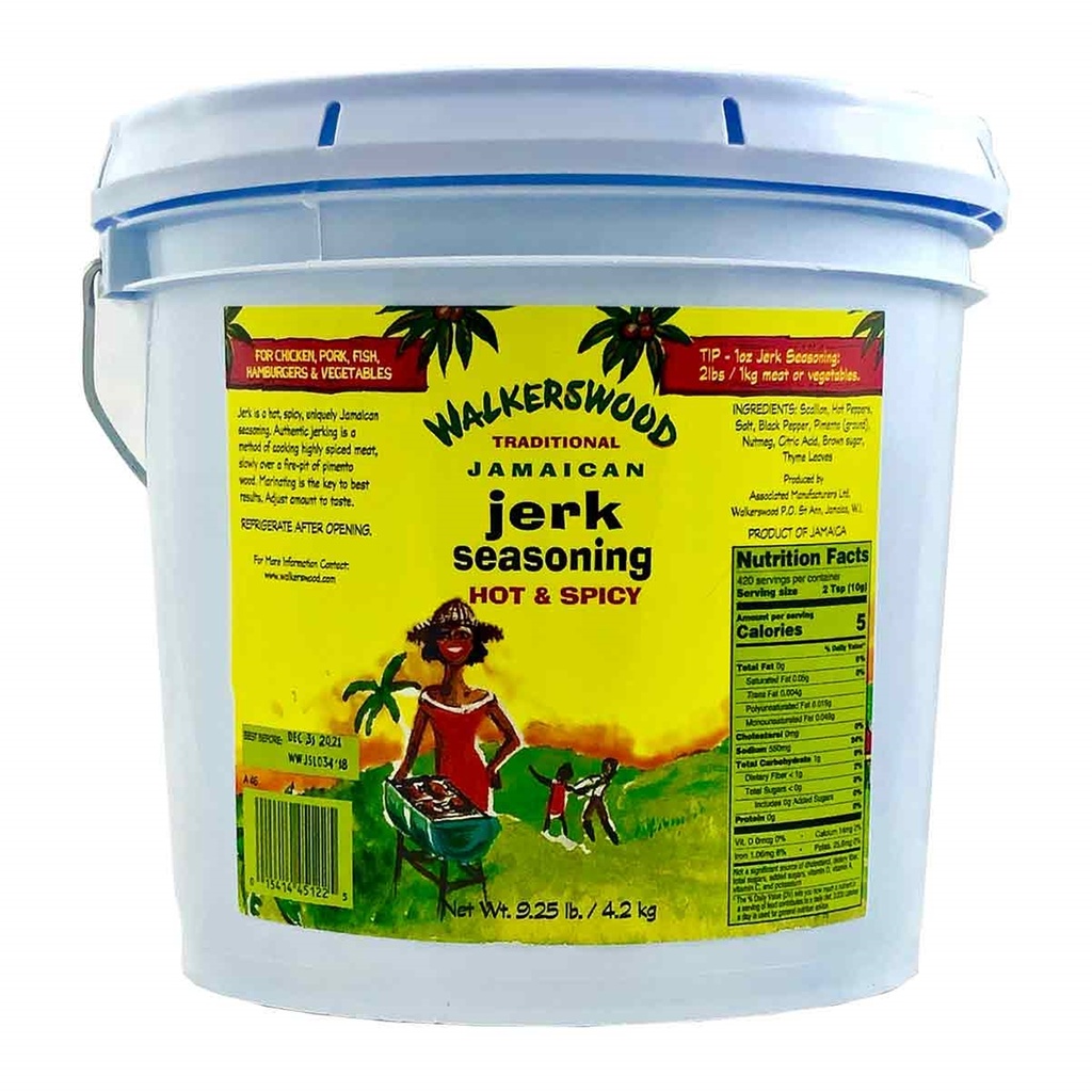 Walkerswood Traditional Jamaican "Hot & Spicy" Jerk Seasoning - Gallon