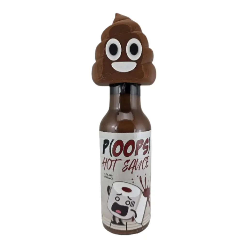 P(OOPS) Hot Sauce with Poop Emoji