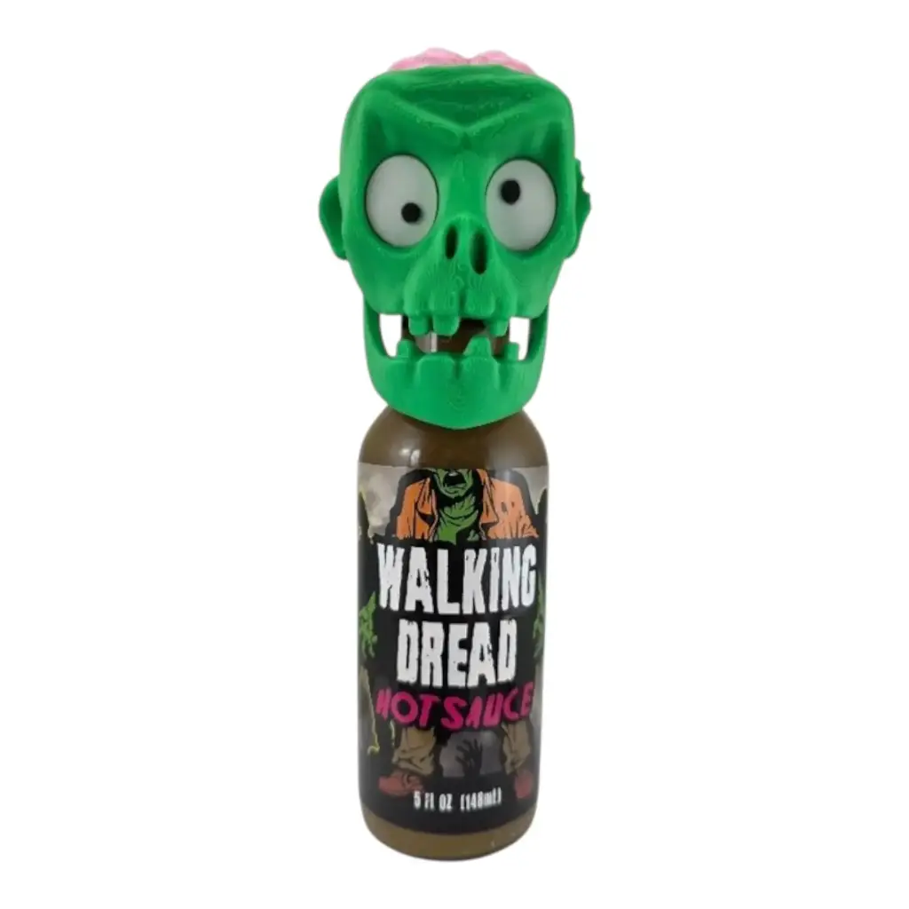 Walking Dread Hot Sauce with Zombie Face